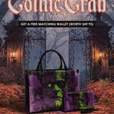 "Frankenstein" Lablight Violet Leather Handbag Deal