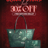 "Frankenstein" Mortuary Moss Leather Tote Bag Deal