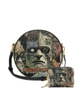 "Frankenstein" Old Parchment Circle Crossbody Bag - EVERMORE DEAL