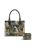 "Frankenstein" Old Parchment Small Leather Handbag - NEVERMORE DEAL