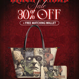 "Frankenstein" Old Parchment Leather Tote Bag Deal