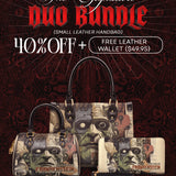 "Frankenstein" Old Parchment The Signature Duo Bundle (Small Leather Handbag)