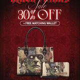 "Frankenstein" Old Parchment Small Leather Handbag Deal