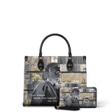 "Frankenstein" Ashes of Hope - Black Interior - Leather Handbag Matching Set - CLEAROUT
