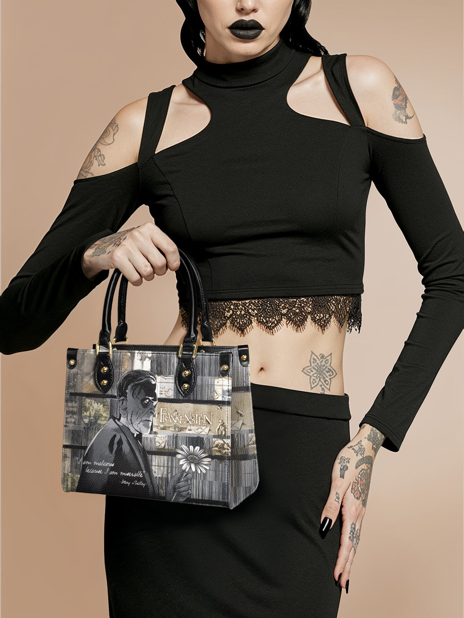 "Frankenstein" Ashes of Hope Small Leather Handbag - NEW WORKSHOP SALE