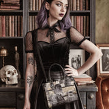 "Frankenstein" Ashes of Hope - Black Interior - Small Leather Handbag - CLEAROUT