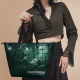 "Frankenstein" Mortuary Moss Leather Tote Bag