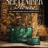 "Frankenstein" Mortuary Moss Leather Handbag Deal