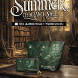"Frankenstein" Mortuary Moss Leather Tote Bag Deal
