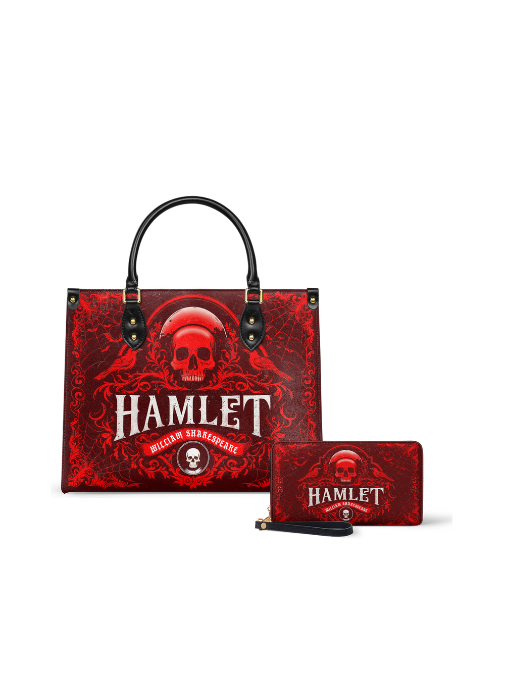 "Hamlet" The Red Room Leather Handbag - NEVERMORE DEAL