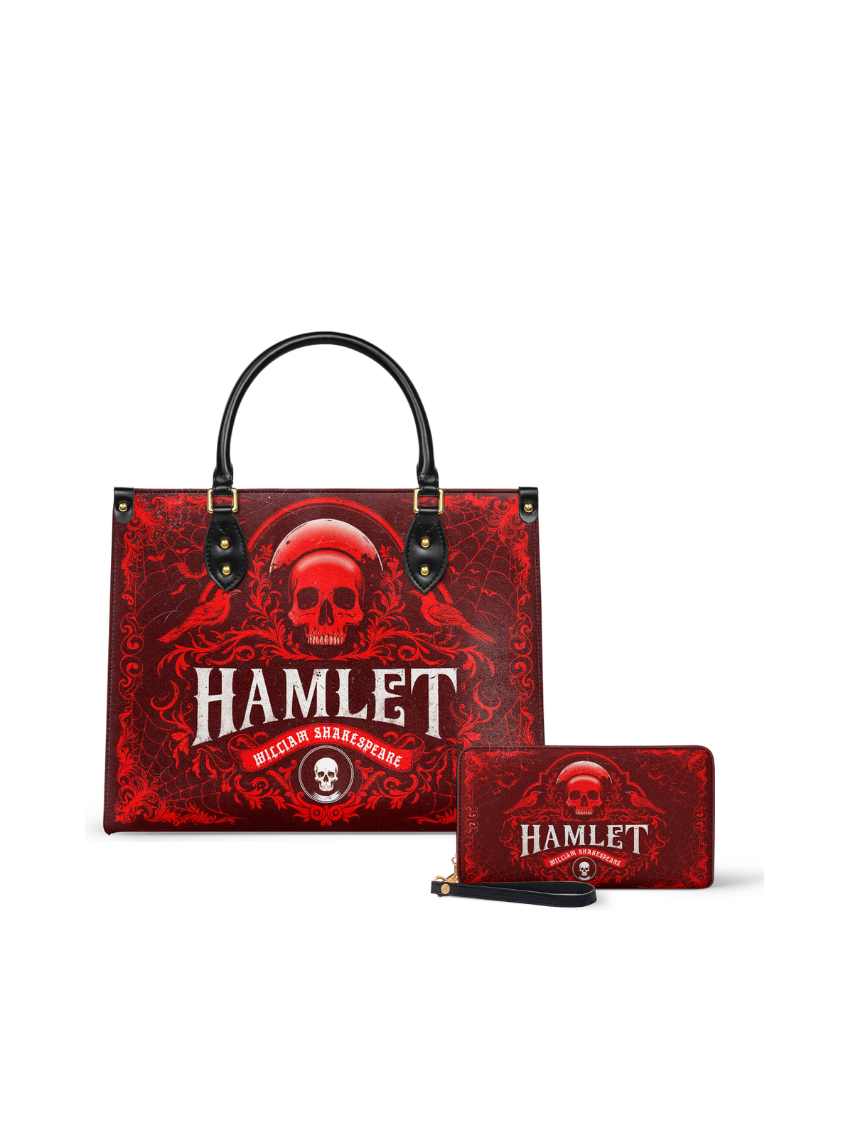 "Hamlet" The Red Room Leather Handbag - NEVERMORE DEAL