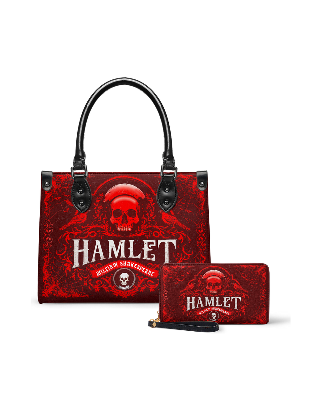 "Hamlet" The Red Room Small Leather Handbag - NEVERMORE DEAL