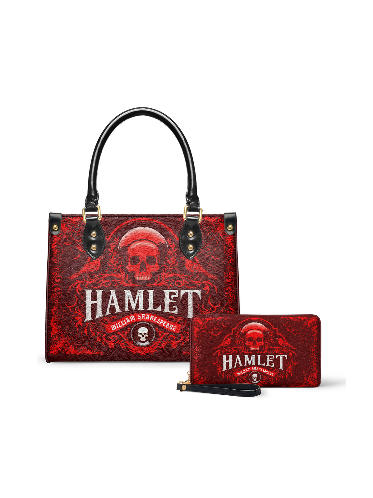"Hamlet" The Red Room Small Leather Handbag - NEVERMORE DEAL