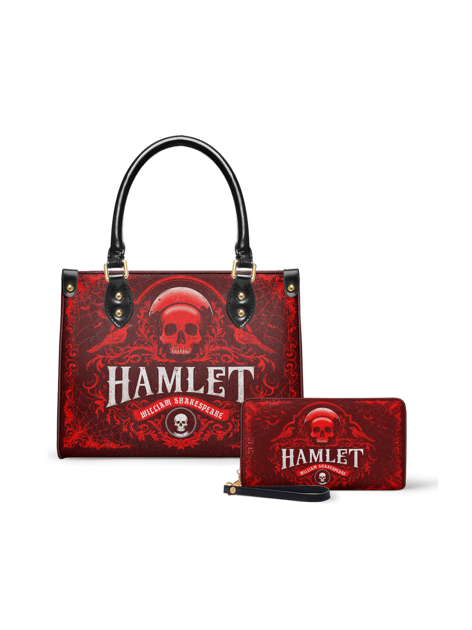 "Hamlet" The Red Room Small Leather Handbag - NEVERMORE DEAL