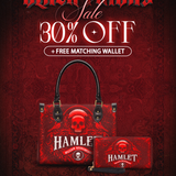 "Hamlet" The Red Room Small Leather Handbag Deal