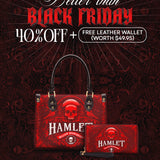 "Hamlet" The Red Room Small Leather Handbag Deal
