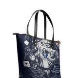 "Down the Rabbit Hole" Leather Tote Bag