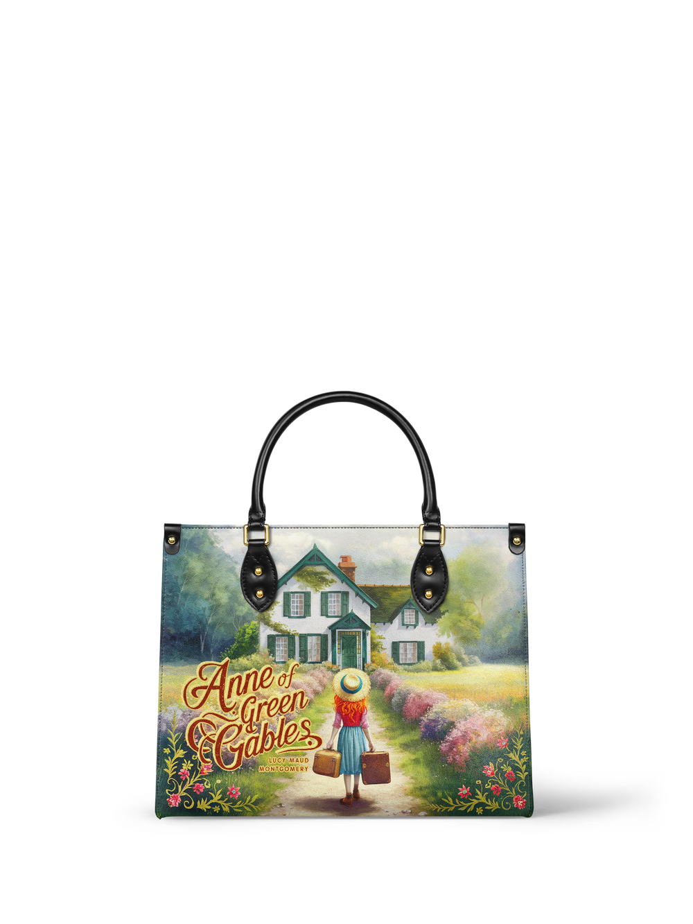 "Anne Of Green Gables" - Green Interior - Leather Handbag
