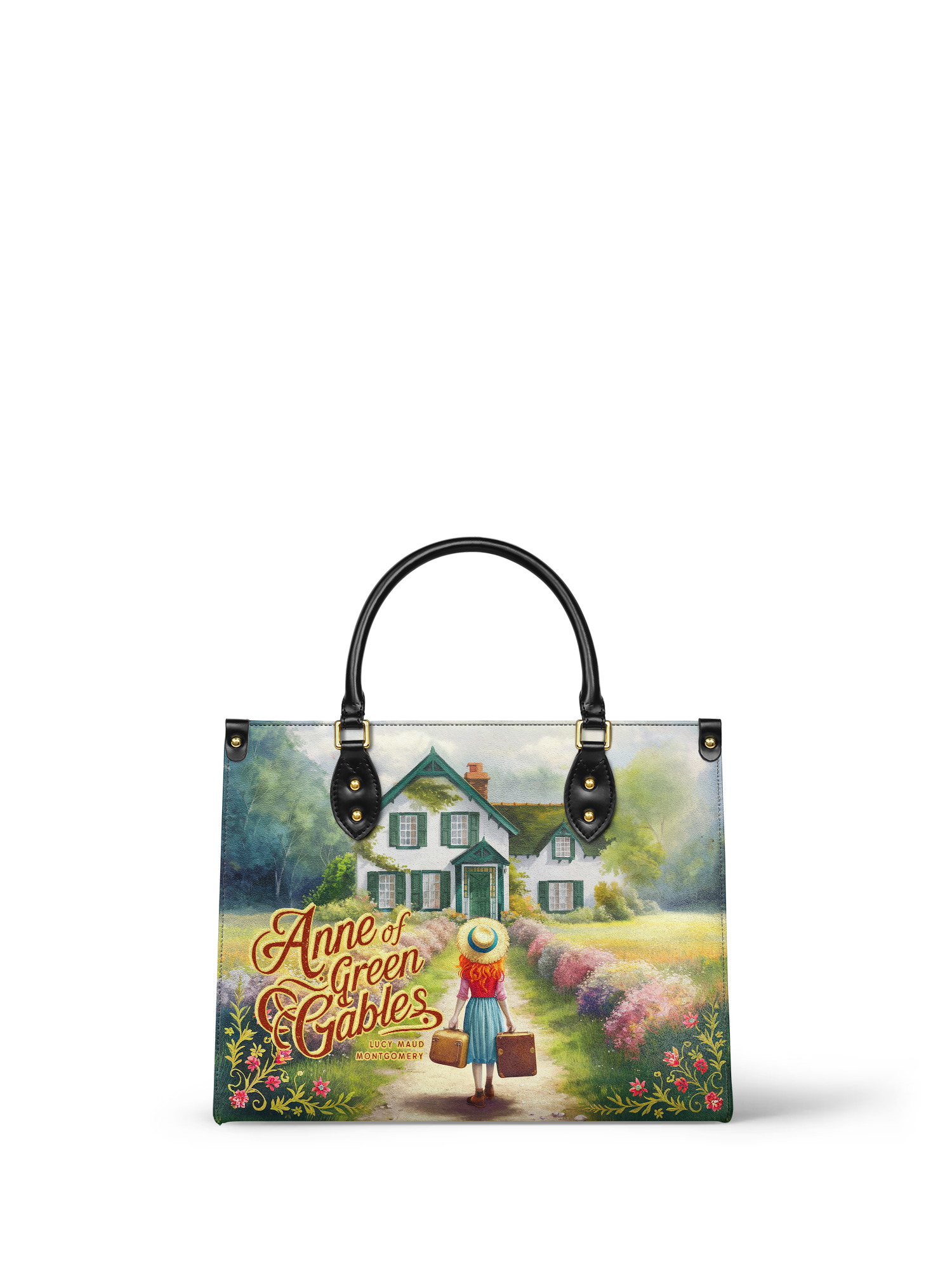 "Anne Of Green Gables" - Green Interior - Leather Handbag
