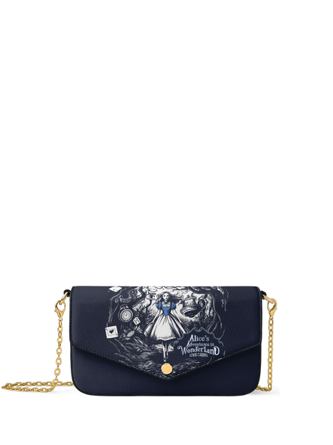 "Down The Rabbit Hole" Envelope Chain Crossbody Bag