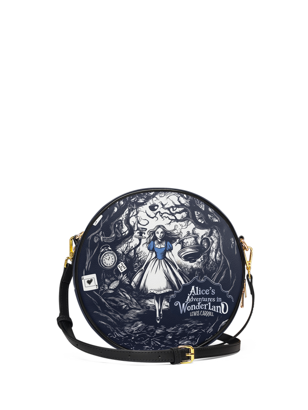 "Down The Rabbit Hole" Circle Crossbody Bag