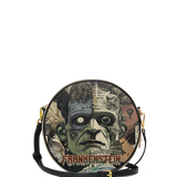 "Frankenstein" Old Parchment Circle Crossbody Bag