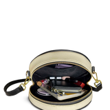 "Frankenstein" Old Parchment Circle Crossbody Bag