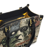 "Frankenstein" Old Parchment Small Leather Handbag