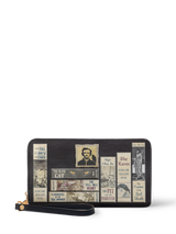"Poe's Library" Ashen Black Wallet