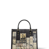 Poe's Library Black Leather Handbag Deal