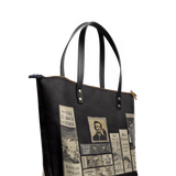 Poe's Library Black Leather Tote Bag Deal
