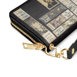 "Poe's Library" Ashen Black Wallet - CLEAROUT