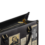Poe's Library Black Leather Handbag Deal
