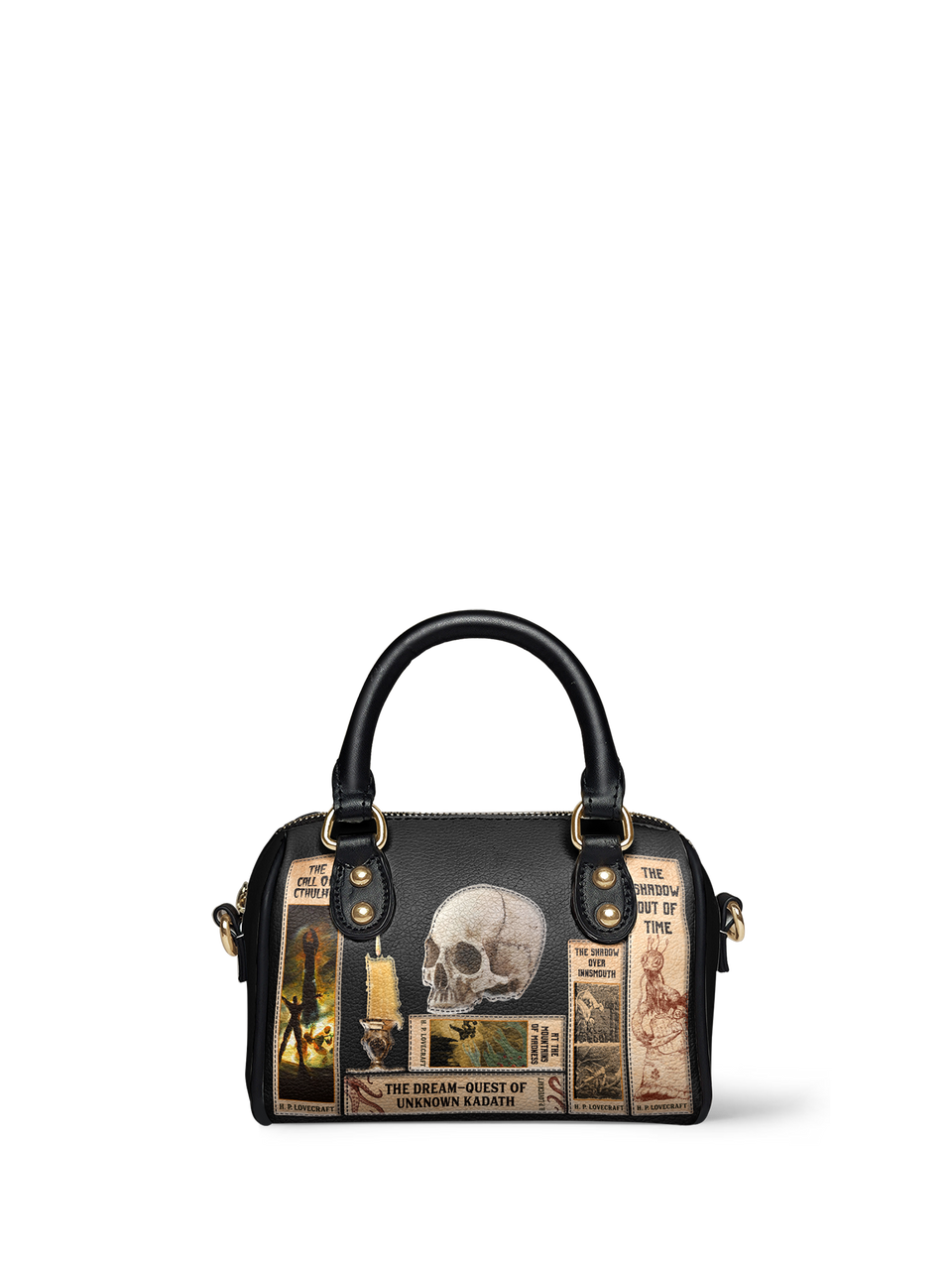 "Lovecraftian" Black Mini Satchel - EVERMORE DEAL