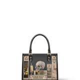 Lovecraftian Black Small Leather Handbag Special Deal