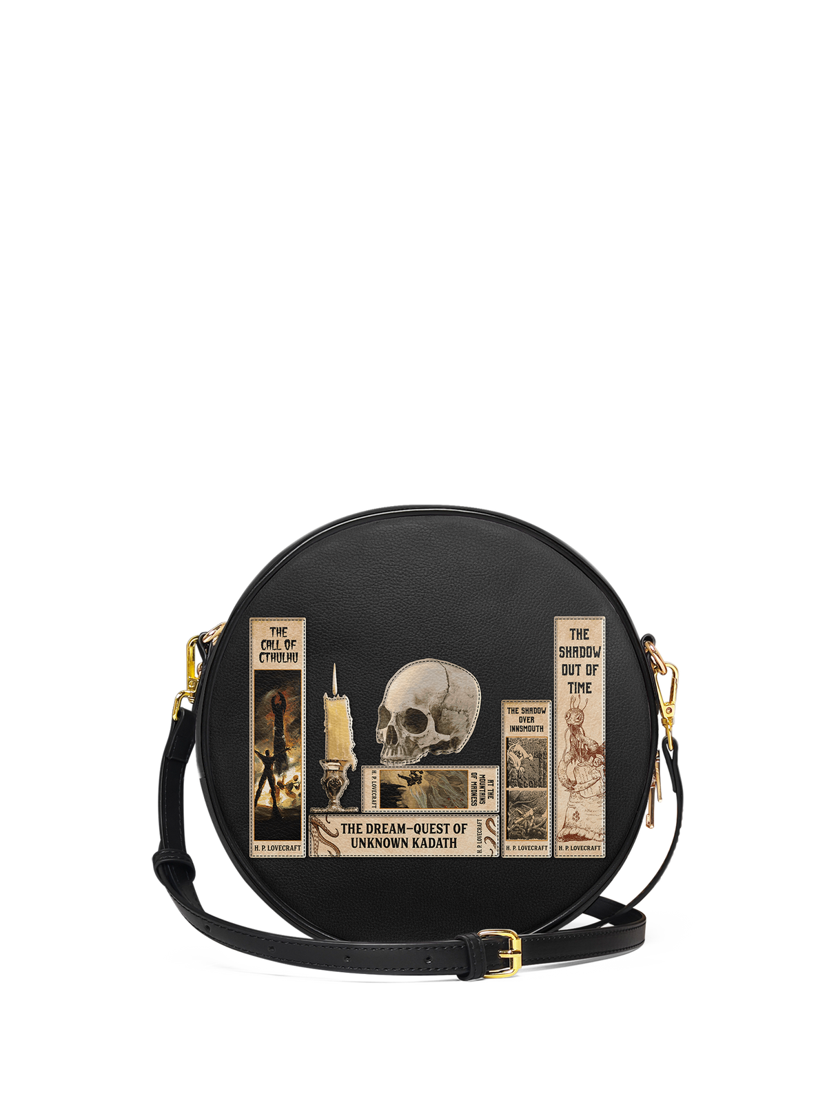 Lovecraftian Black Circle Crossbody Bag - FALL DEAL