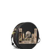 Lovecraftian Black Circle Crossbody Bag
