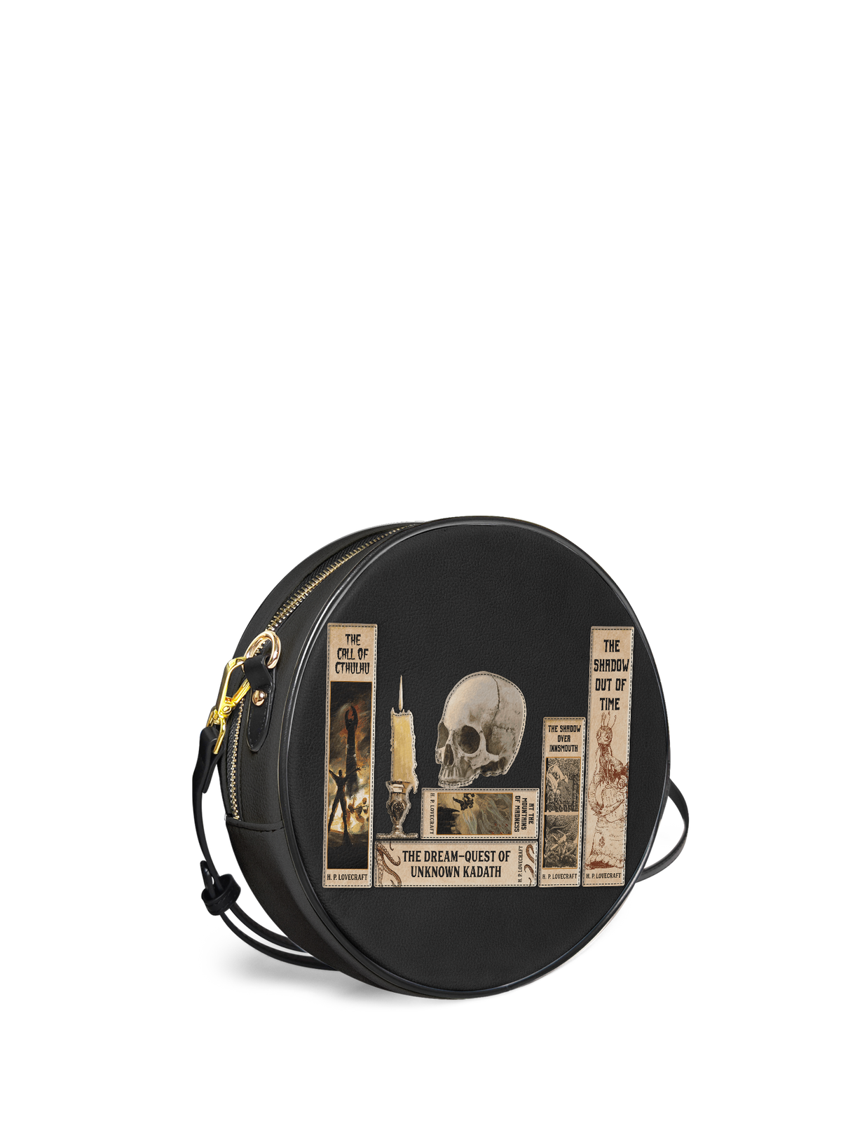 Lovecraftian Black Circle Crossbody Bag - FALL DEAL