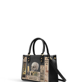 Lovecraftian Black Small Leather Handbag Special Deal