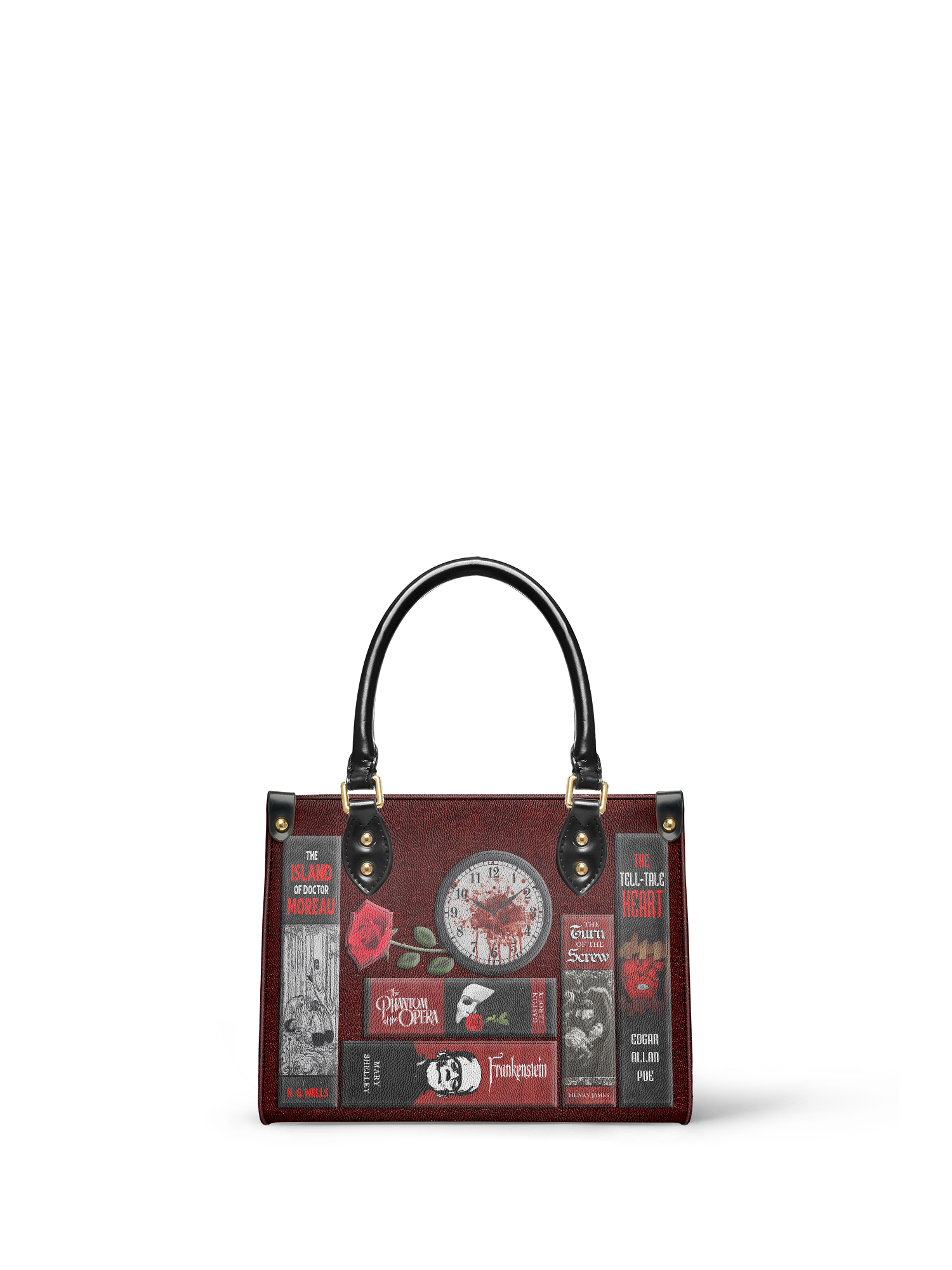 "The Crimson Codex" Small Leather Handbag - NEW WORKSHOP SALE