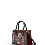 "The Crimson Codex" Small Leather Handbag Special Deal