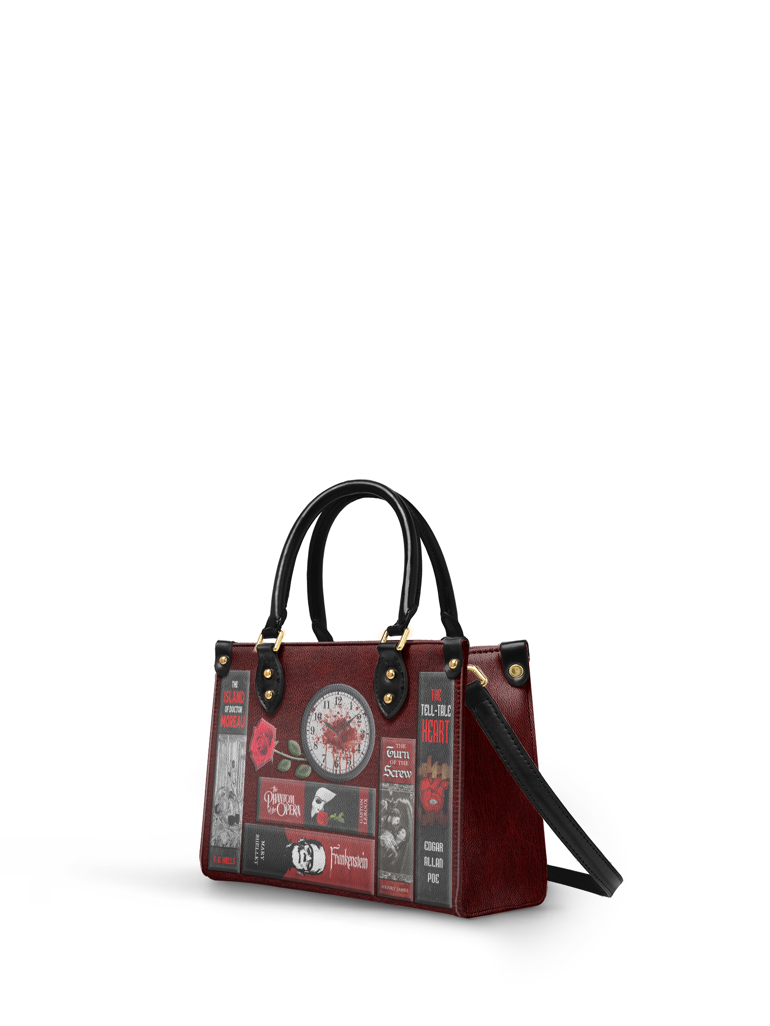 "The Crimson Codex" Small Leather Handbag - NEW WORKSHOP SALE