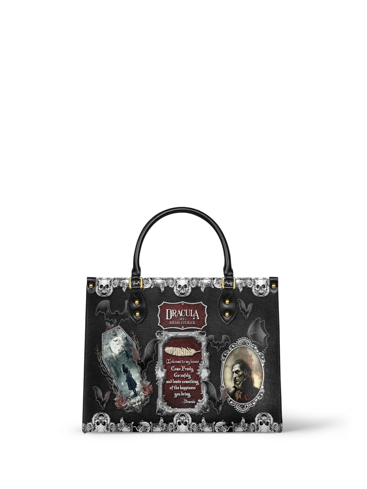 "The Dracula" Leather Handbag - FALL CLEARANCE DEAL