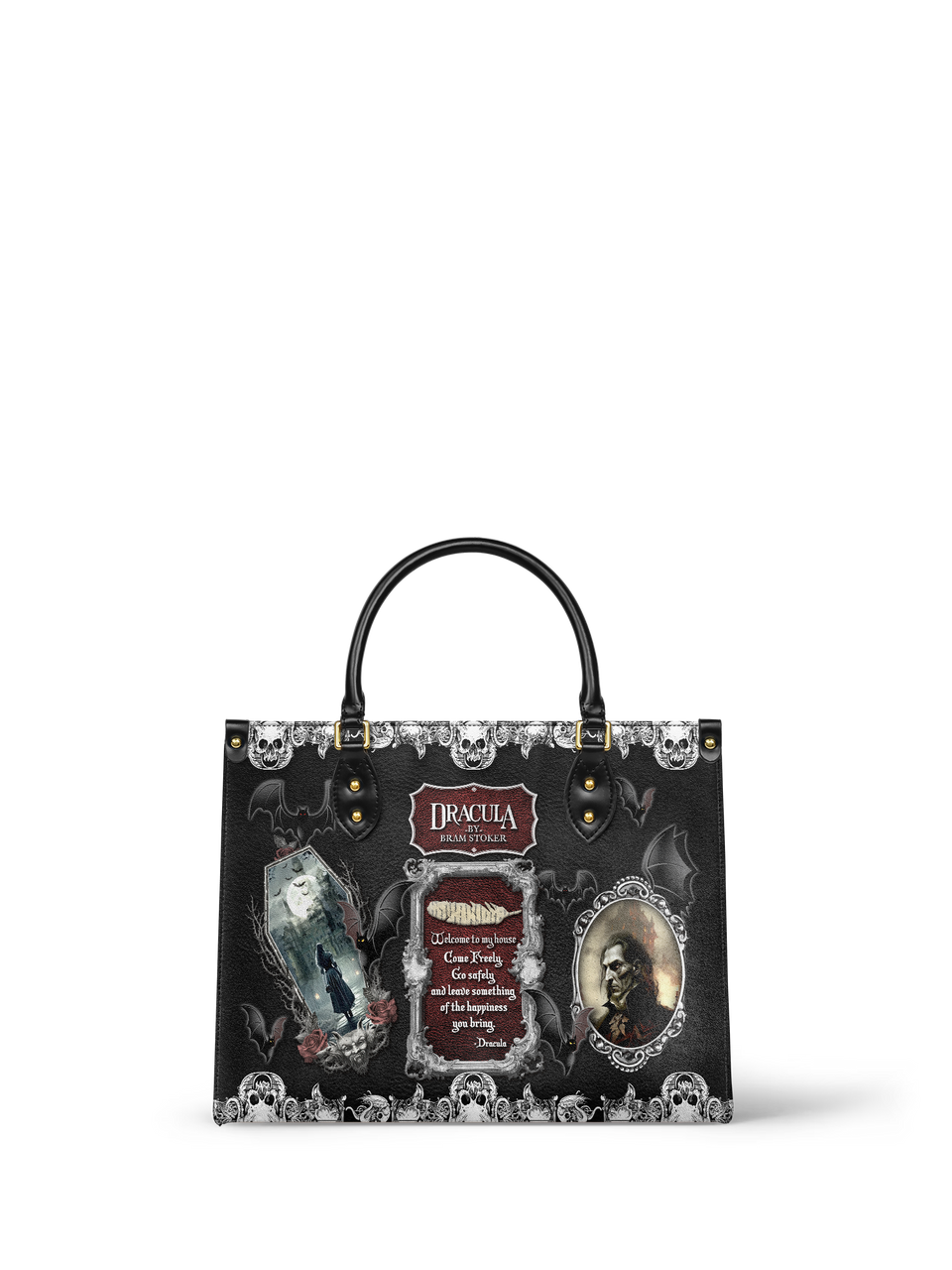 "The Dracula" Leather Handbag - FALL CLEARANCE DEAL