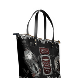 "The Dracula" Leather Tote Bag Matching Set - CLEAROUT