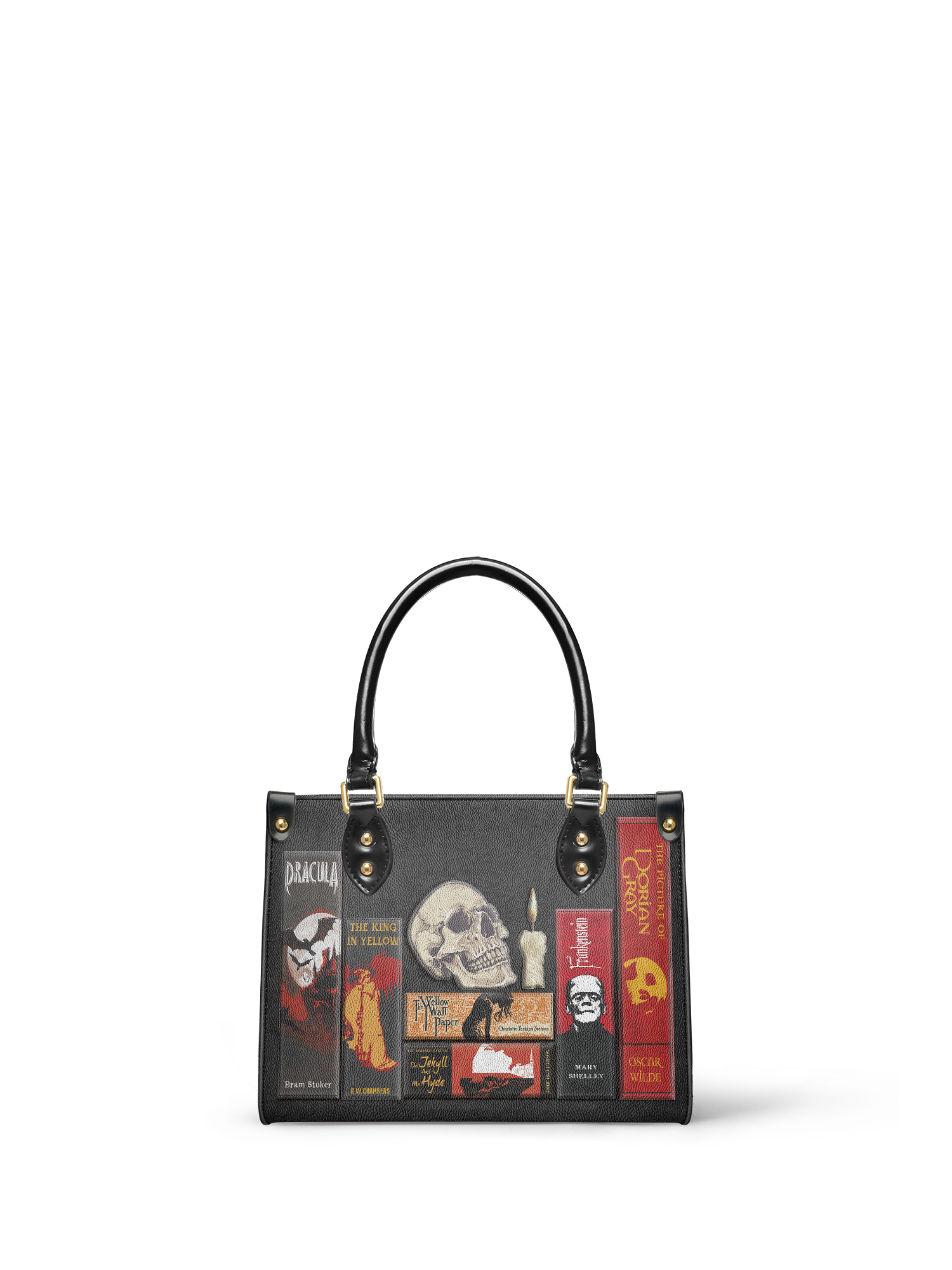 "The Codex of Gothic Tales" Deadlight Black Small Leather Handbag - NEW WORKSHOP SALE