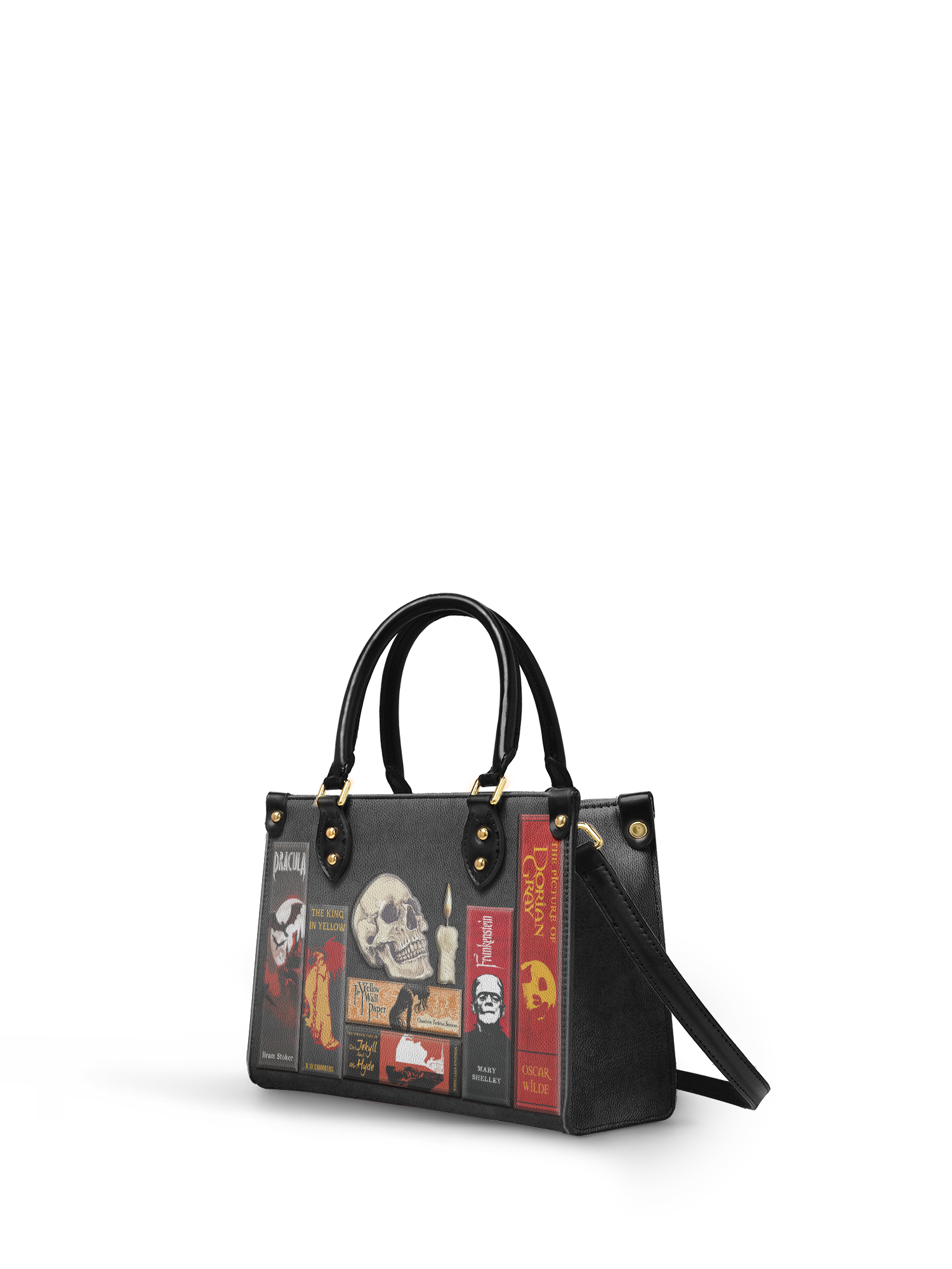 "The Codex of Gothic Tales" Deadlight Black Small Leather Handbag - NEW WORKSHOP SALE