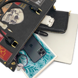 "The Codex of Gothic Tales" Deadlight Black Leather Handbag Special Deal