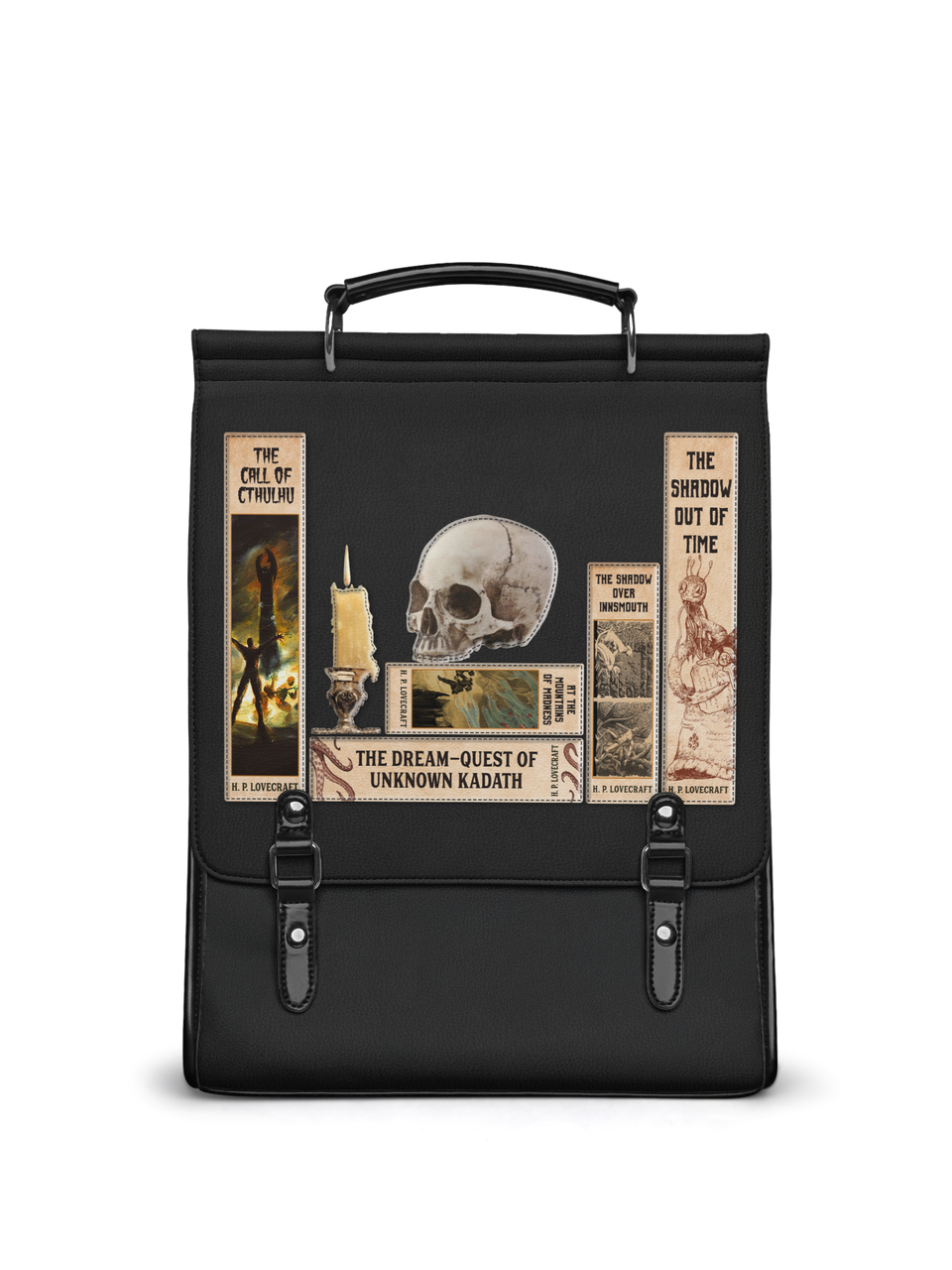 Lovecraftian Black Leather Backpack – Lettoria