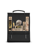 Lovecraftian Black Leather Backpack
